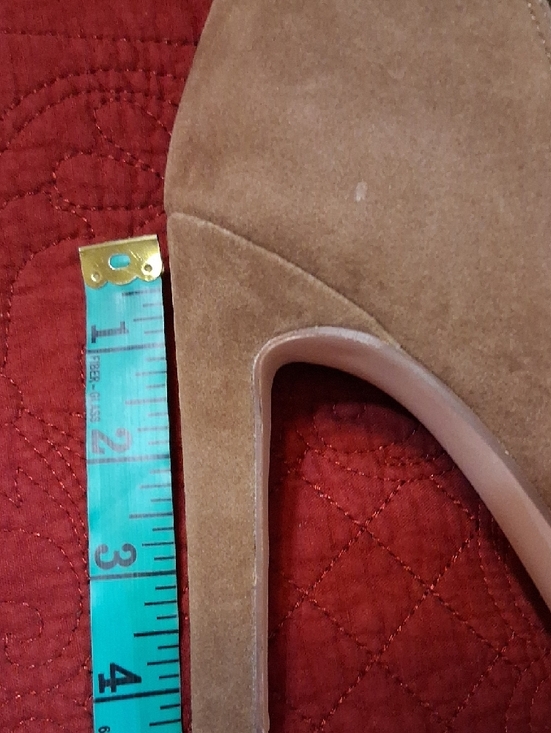 JustFab Slouchy Knee-High Boots in Tan Suede - Picture 8 of 12